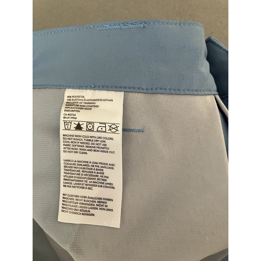 Sligo Men's 32/33 Light Blue Performance Golf Pants Flat Front Pockets Outdoors - Picture 8 of 8